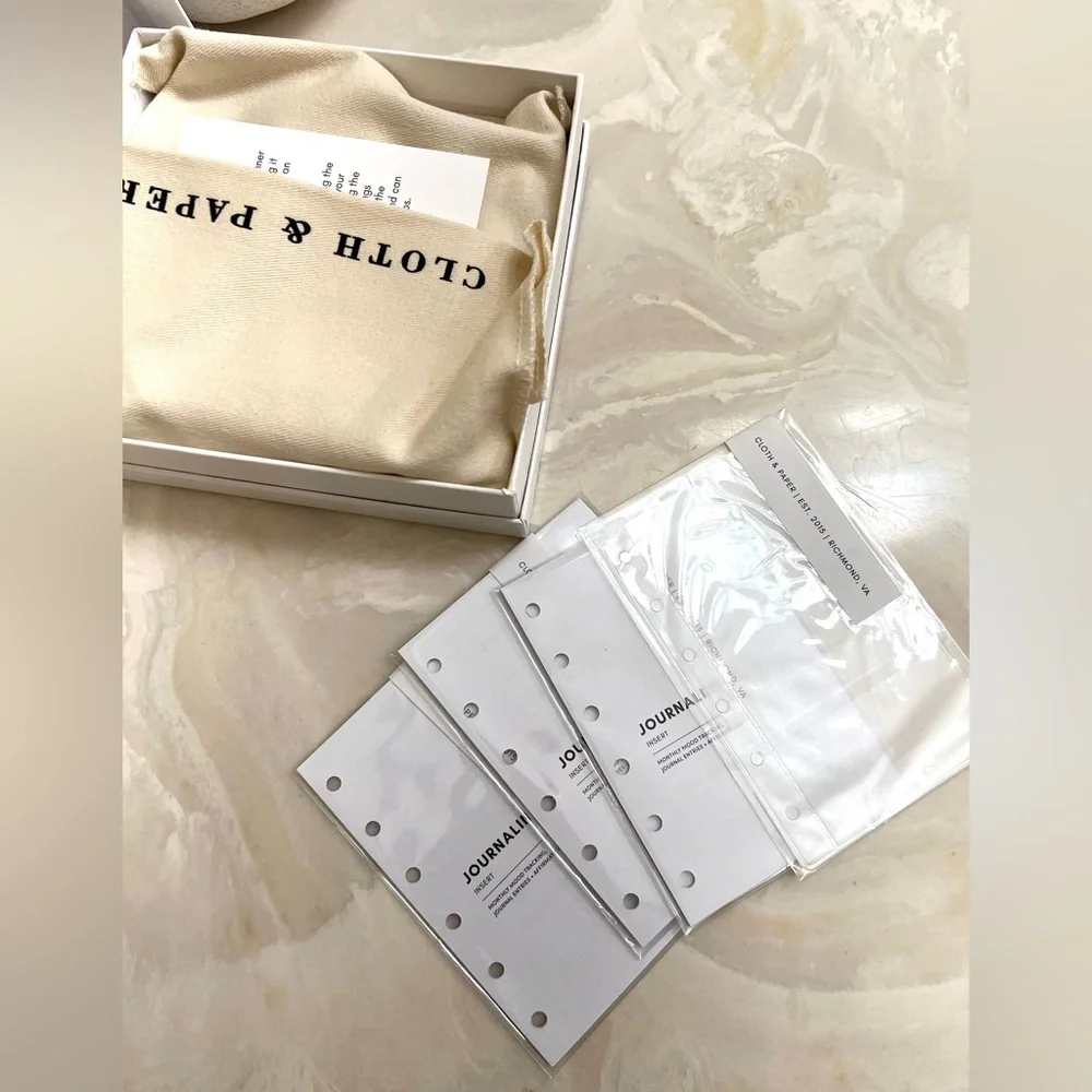 Cloth & Paper Leather Contoured Pocket Size Planner
